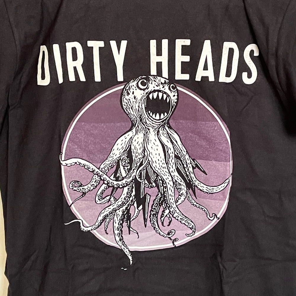 NEW RARE The Dirty Heads Original Octopus Tour Black Concert T Shirt Adult Small - Picture 5 of 9